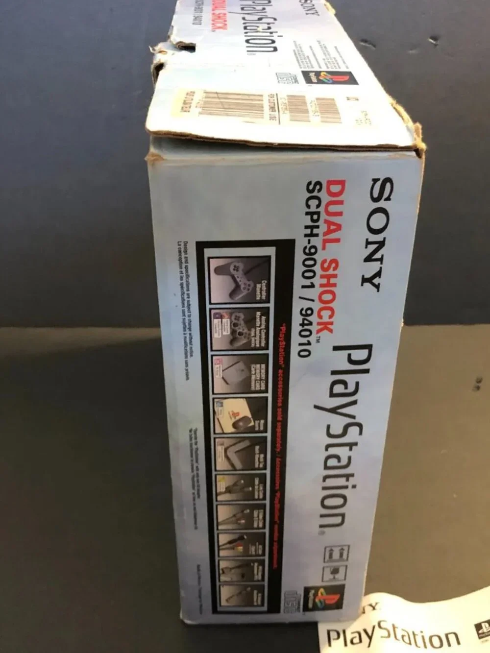 Sony PlayStation 1 PS1 Dual Shock 90s Original BOX ONLY NO FOAM/INSERTS READ